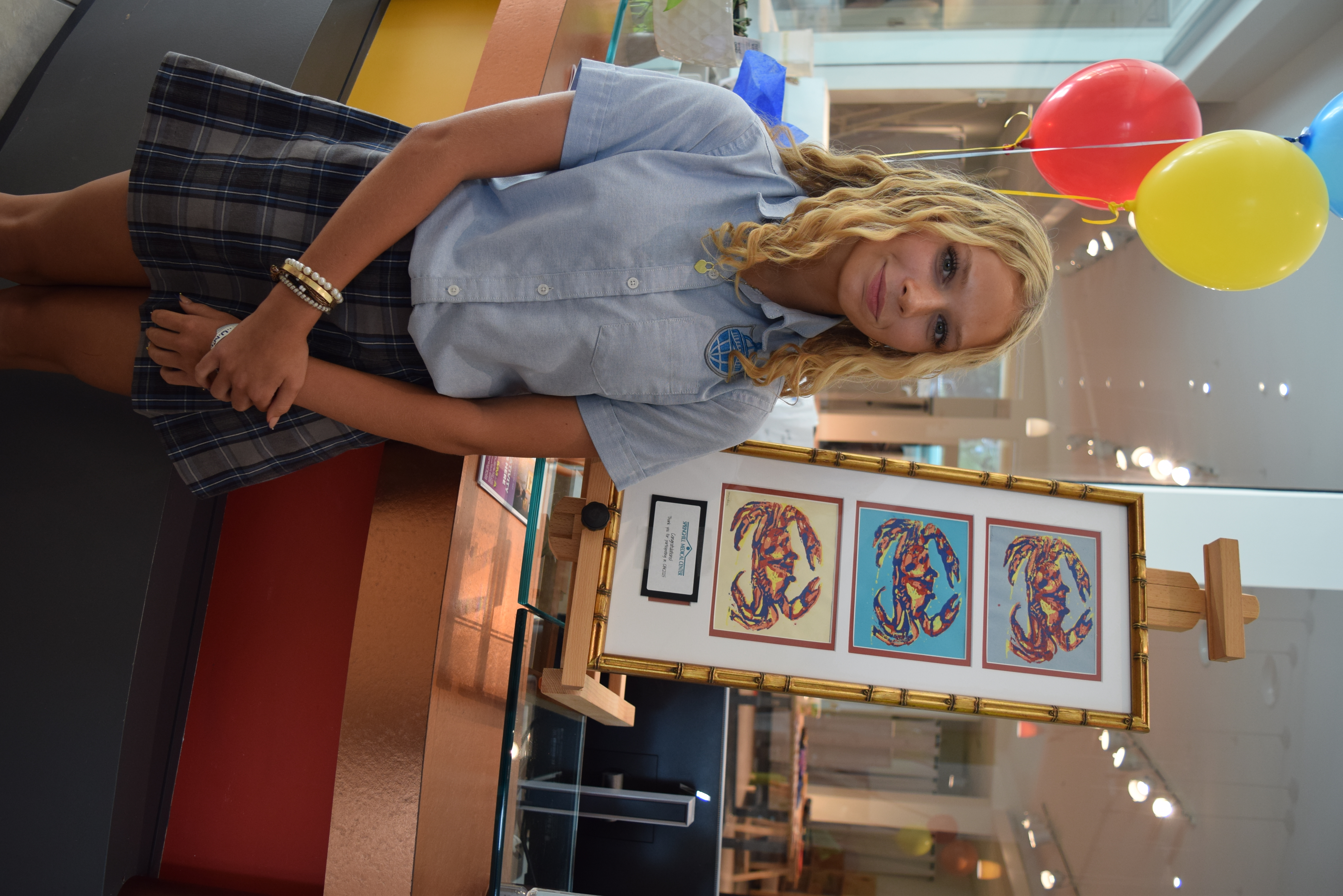 Color By Kids 2nd place winner (6-8 grades) for "Under da Sea" Marley Conner - Barton Academy