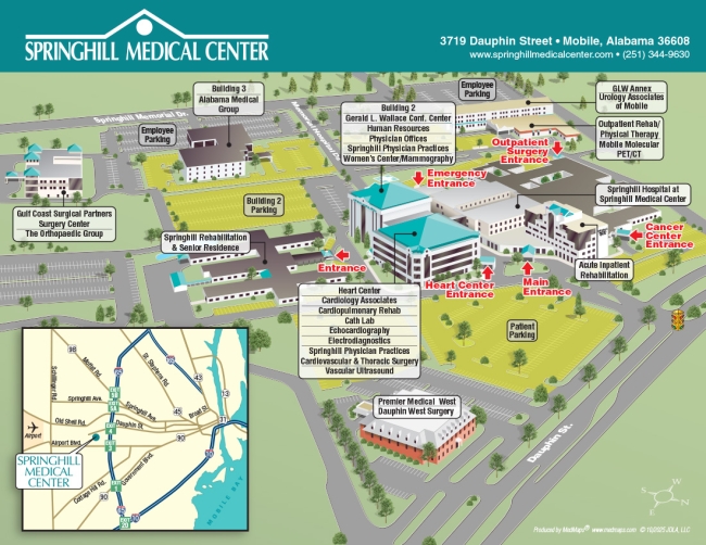 Springhill Medical Center Aerial Map, Oct 2025